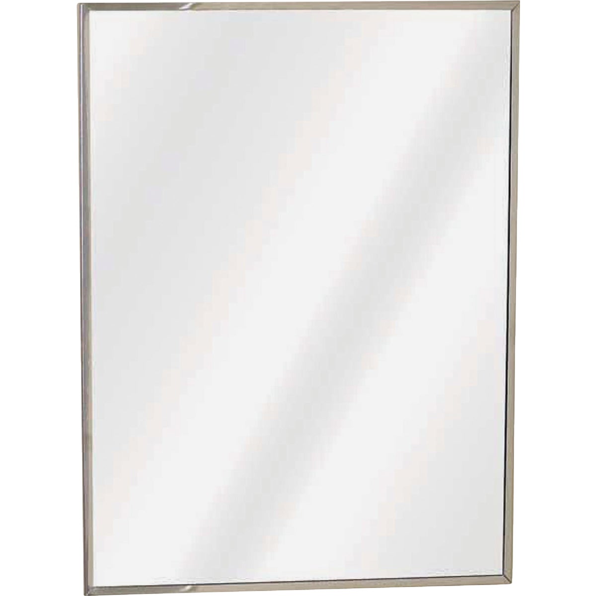 Zenith Stainless Steel 16.13 in W x 20.13 in H x 3.25 in D Single Mirror Surface/Recess Mount Medicine Cabinet