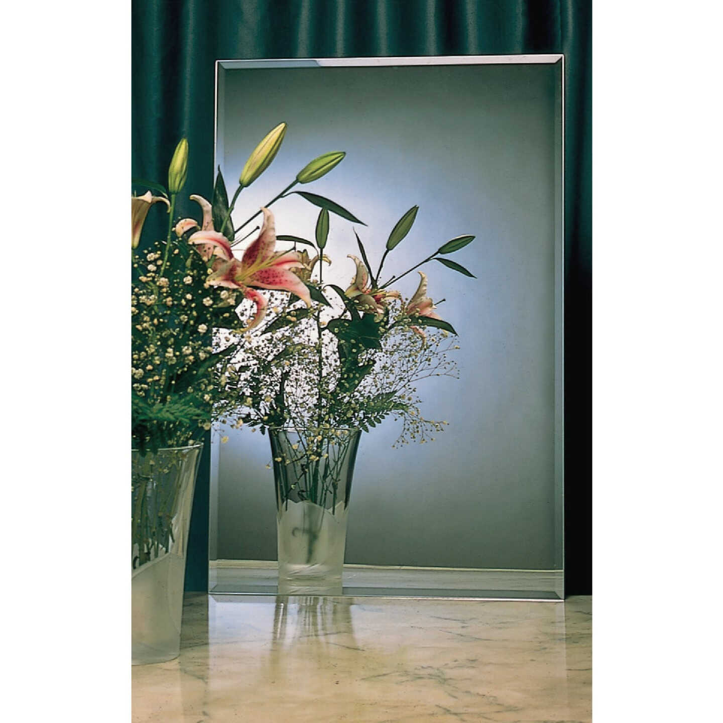 Erias Home Design 24 In. W. x 36 In. H. Frameless Polished Edge Wall Mirror Image 2