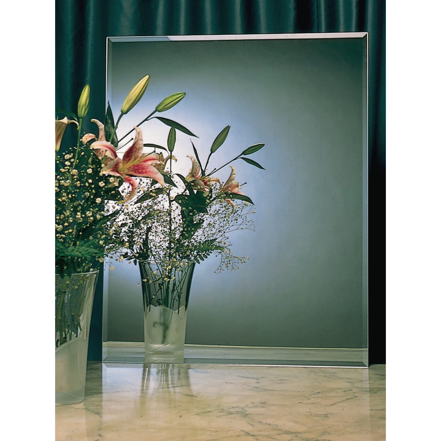 Erias Home Design 20 In. W. x 24 In. H. Frameless Beveled Edge Wall Mirror Image 2