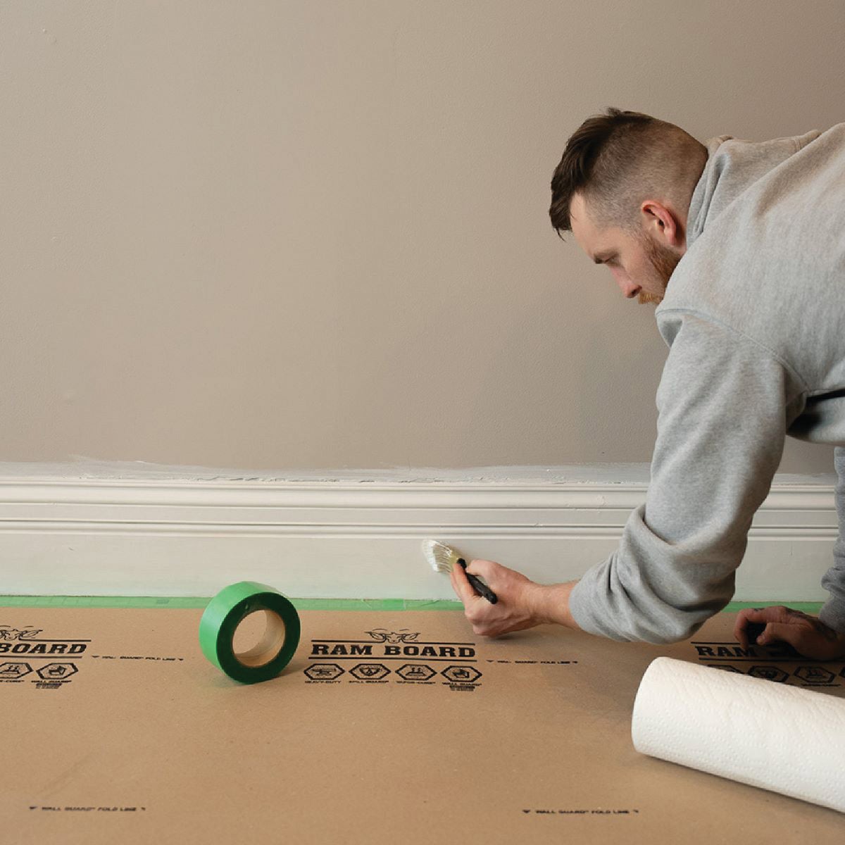 Ram Board 2 In. W x 164 Ft. L 90-Day Clean Release Edge Floor Protection Tape Image 4