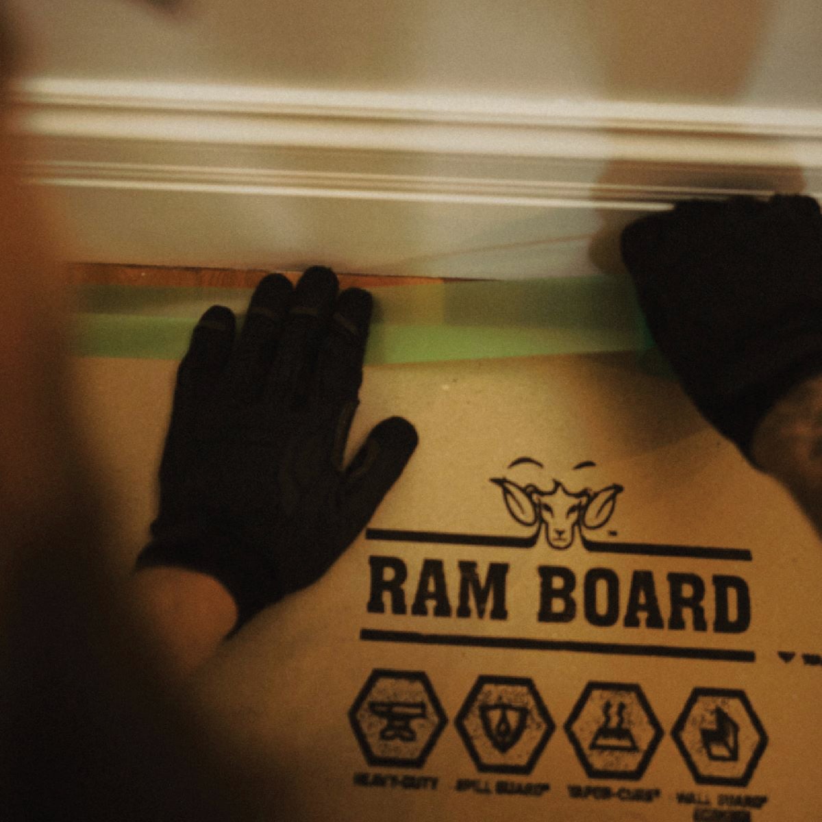 Ram Board 2 In. W x 164 Ft. L 90-Day Clean Release Edge Floor Protection Tape Image 5