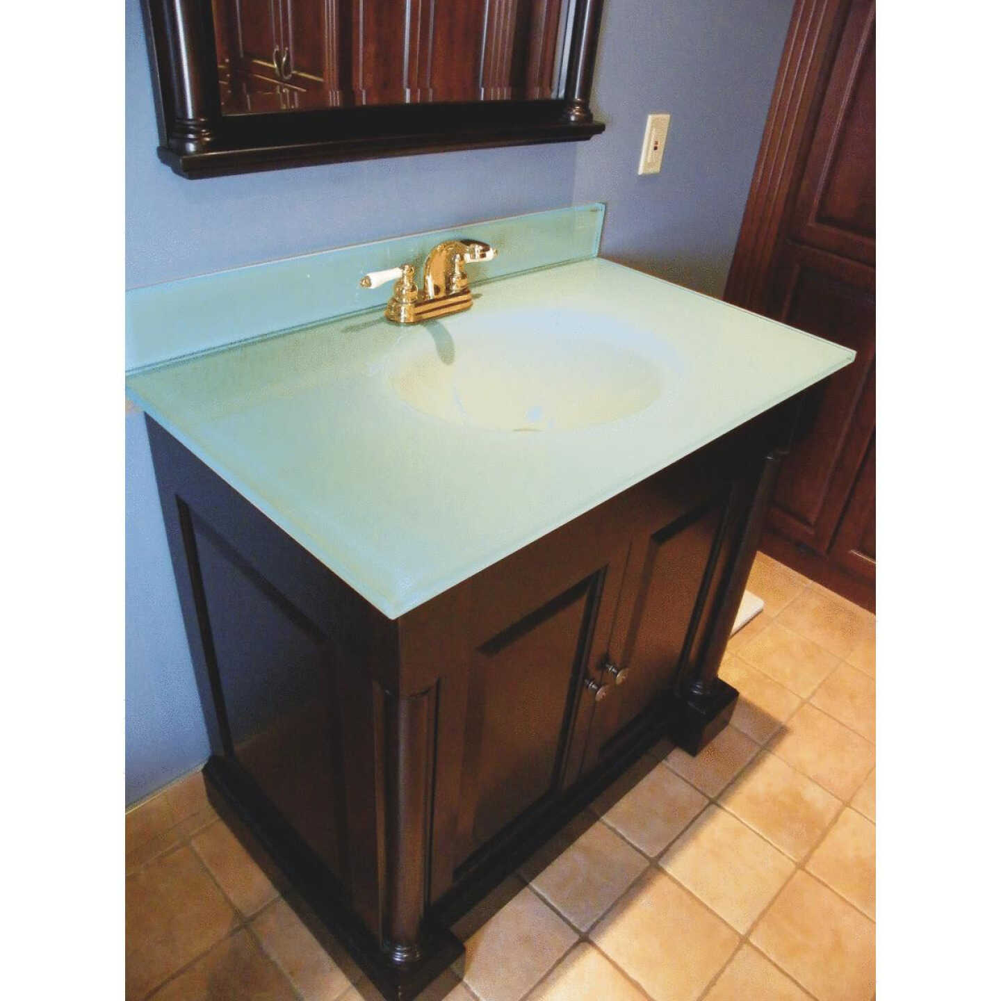 31" WHT GLASS VANITY TOP Image 2