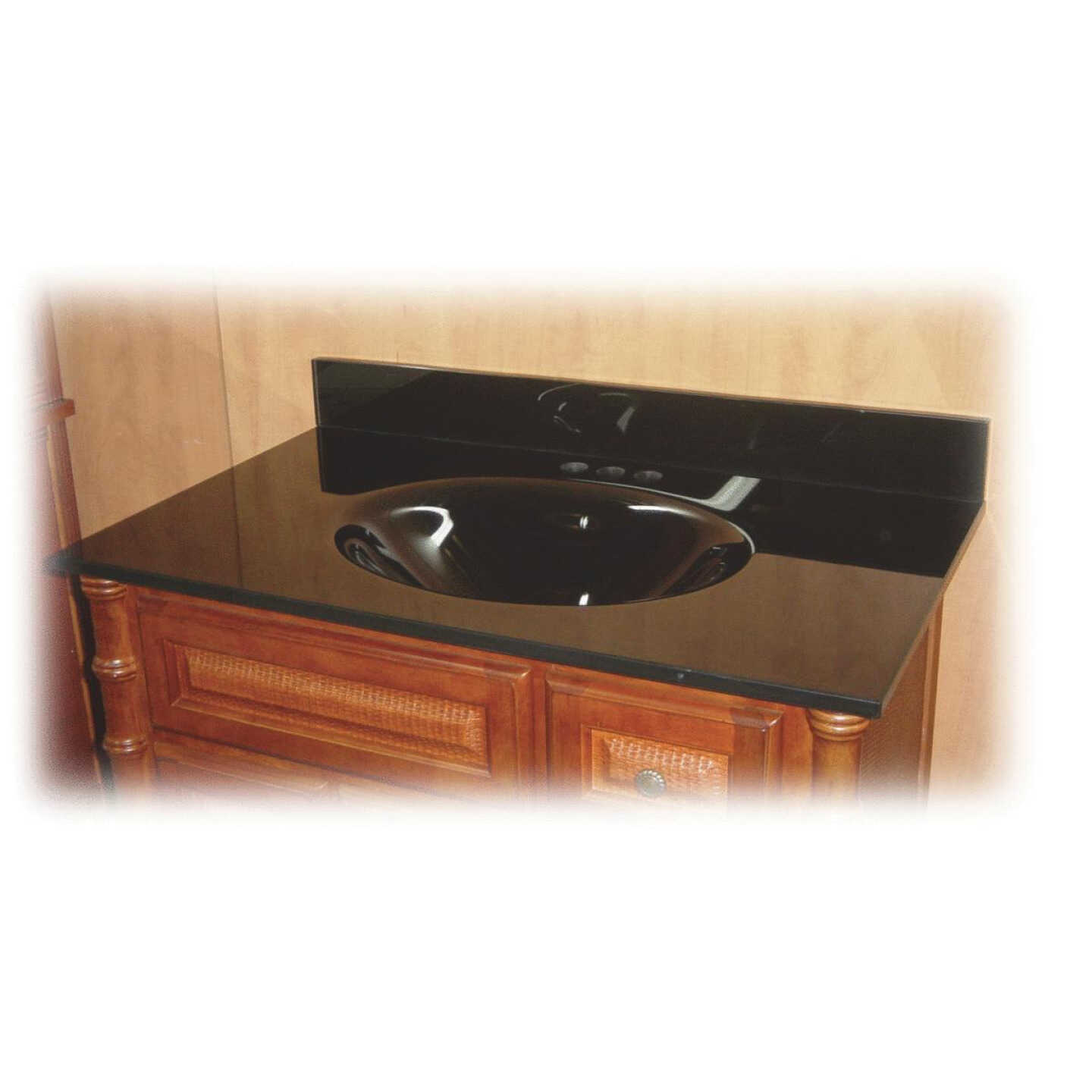 31" BLK GLASS VANITY TOP Image 2