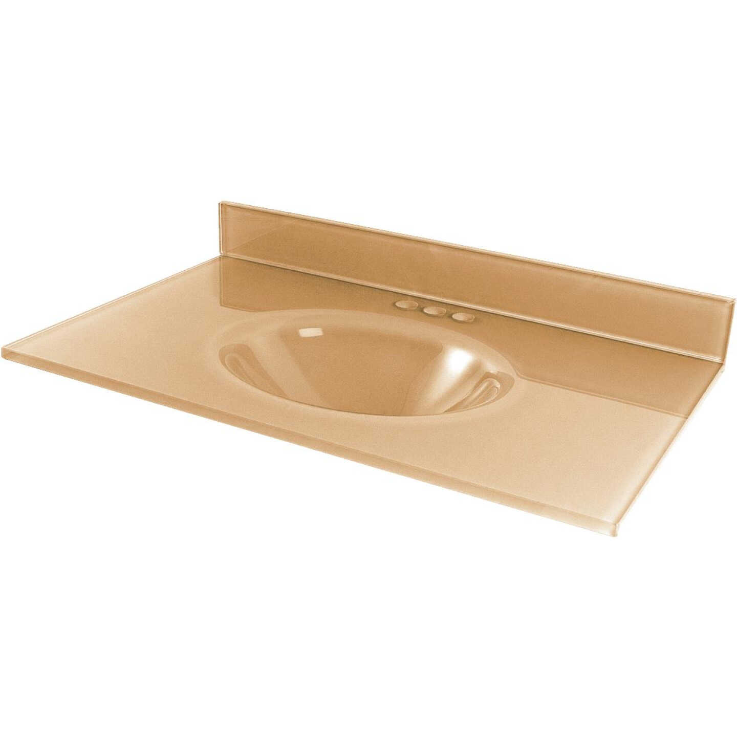 37" BRN GLASS VANITY TOP Image 1