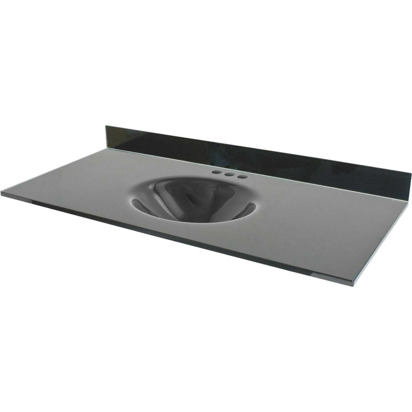 49" BLK GLASS VANITY TOP Image 1