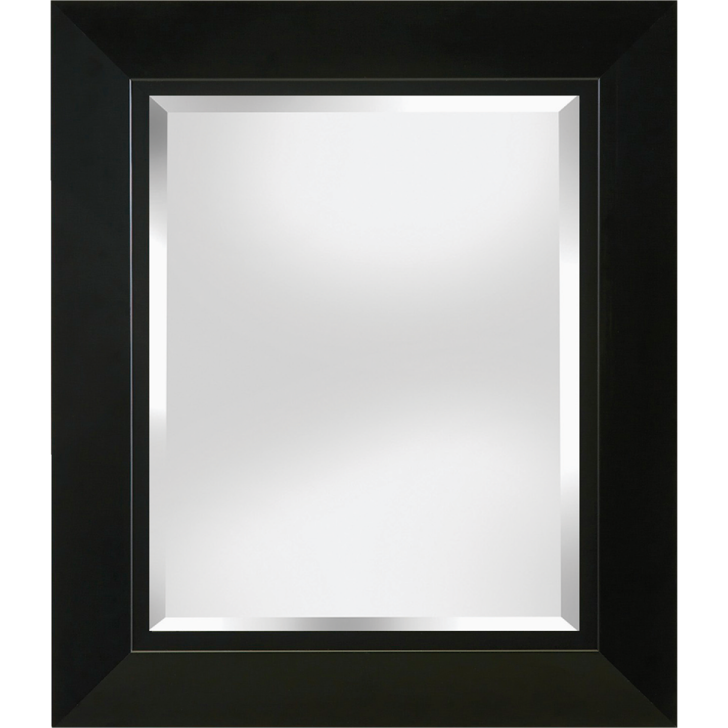 Erias Home Designs 23.5 In. W x 27.5 In. H Black Framed Wall Mirror Image 1