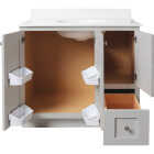 Bertch Storage Solutions 36 In. W x 34-1/2 In. H x 21 In. D Harbor Vanity Base without Top, 3 Door/1 Drawer Image 3