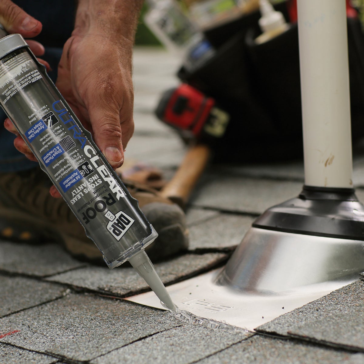 Dap Ultra Clear Roof 10.1 Oz. Waterproof Rubberized Roof Sealant Image 4