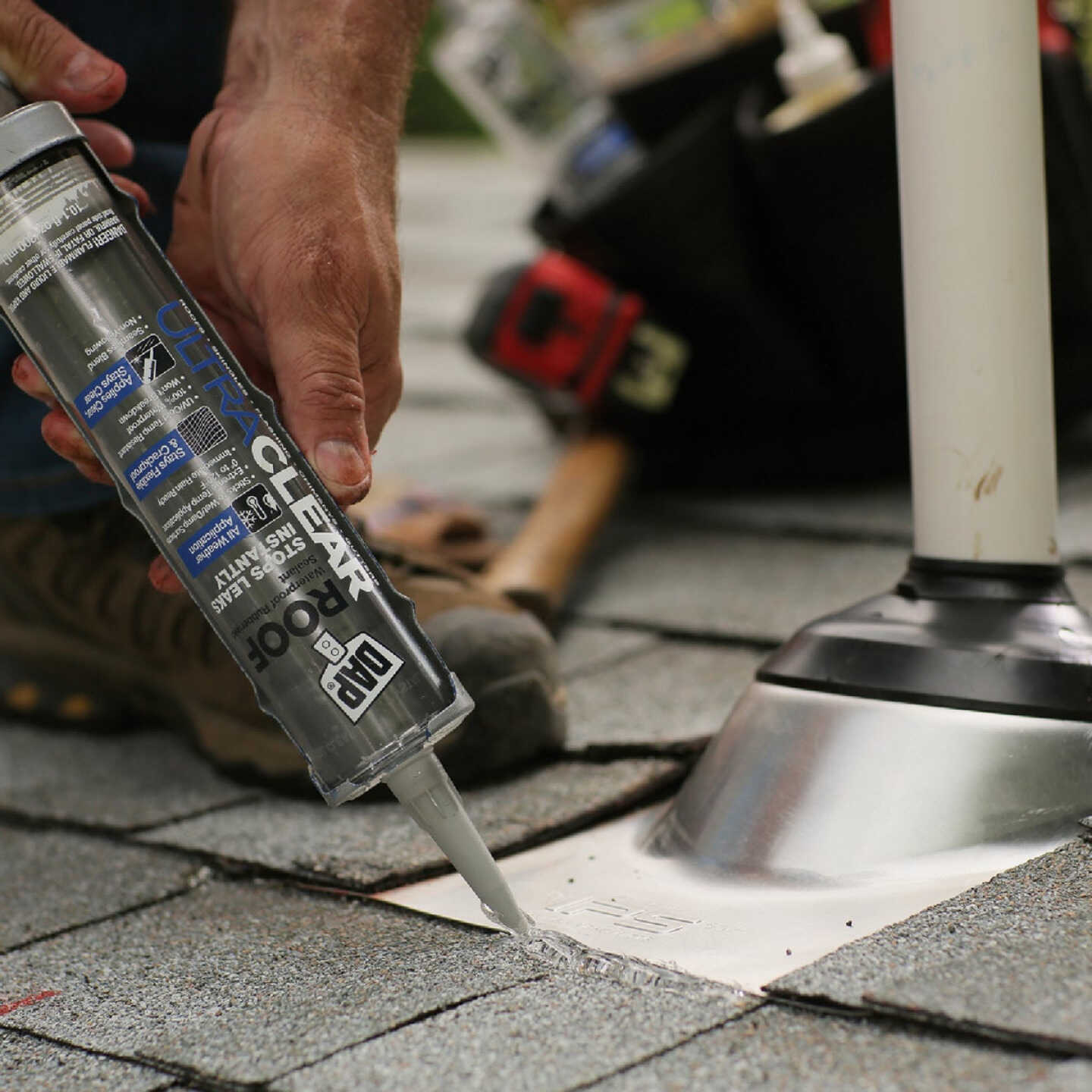 Dap Ultra Clear Roof 10.1 Oz. Waterproof Rubberized Roof Sealant Image 4