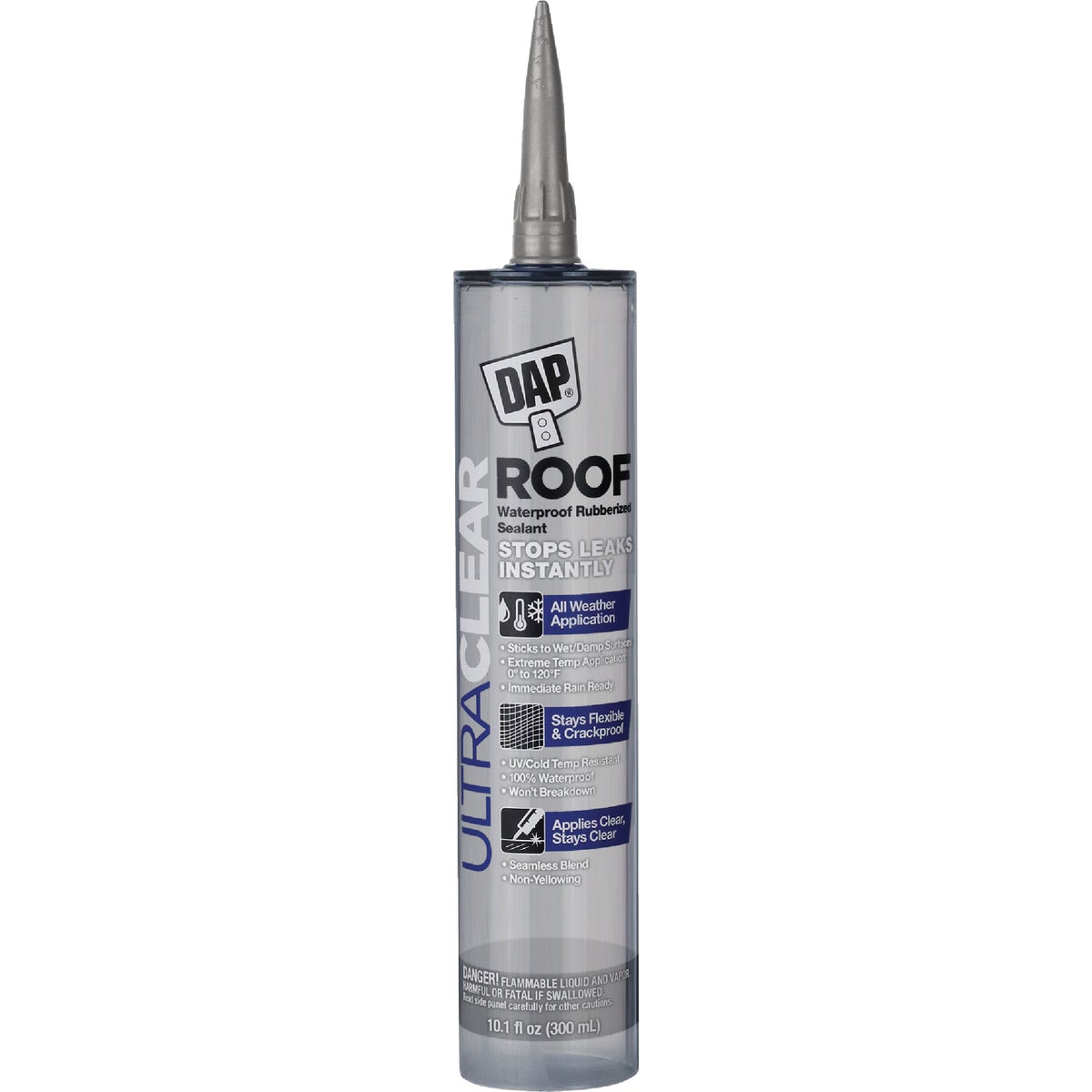 Dap Ultra Clear Roof 10.1 Oz. Waterproof Rubberized Roof Sealant
