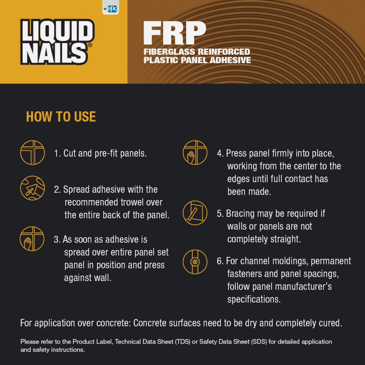 LIQUID NAILS 3.5 Gal. FRP Panel Adhesive Image 3