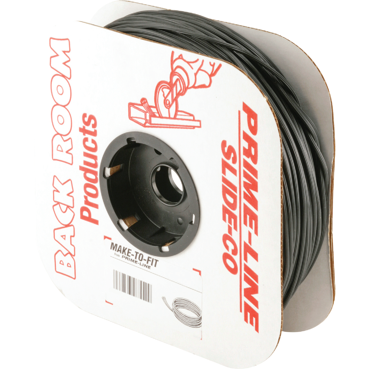 Prime-Line 0.140 In. Dia. x 250 Ft. L. Black Vinyl Screen Retainer Spline Image 1