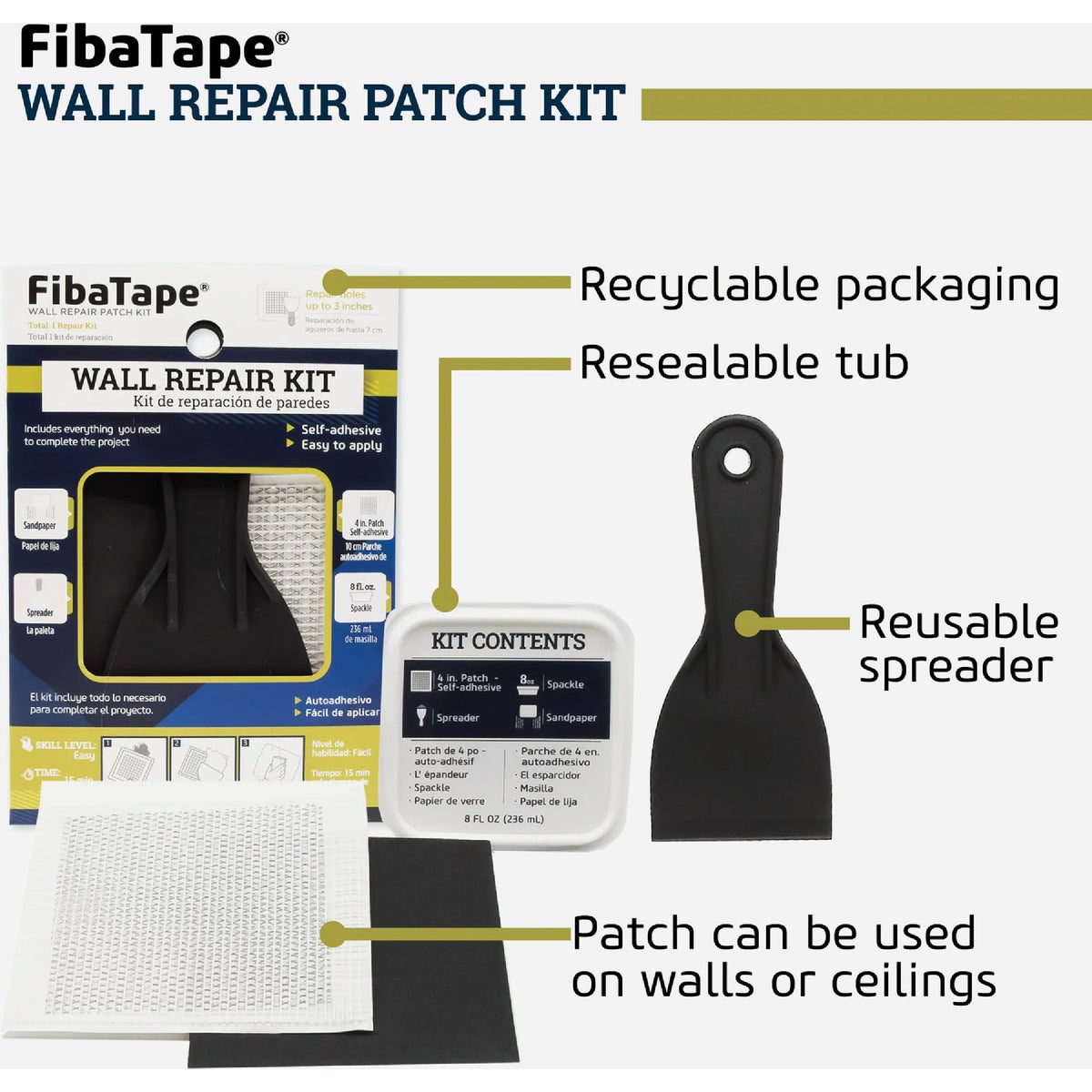 FibaTape Complete Drywall Repair Kit (5-Piece) Image 2