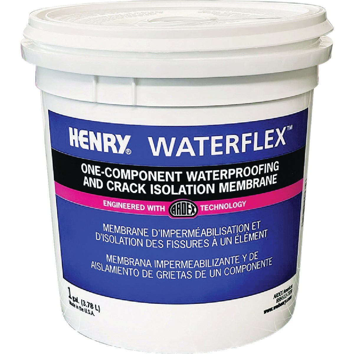 Henry WATERFLEX One-Component Waterproofing and Crack Isolation Membrane, 1 Gal. Image 1