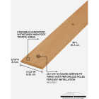 M-D Building Products 2-1/2 In. x 36 In. Unfinished Hardwood Seam Binder with Screws Image 2