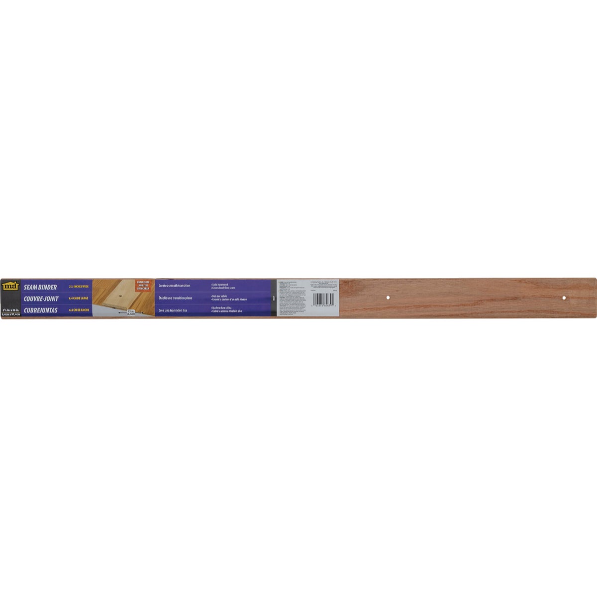 M-D Building Products 2-1/2 In. x 36 In. Unfinished Hardwood Seam Binder with Screws Image 1