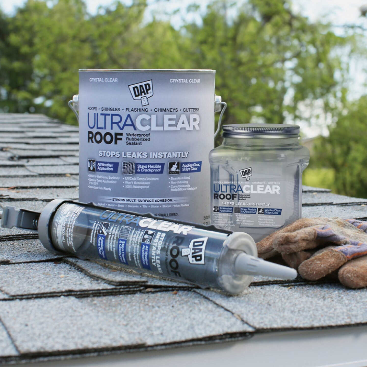 Dap Ultra Clear Roof 1 Gal. Waterproof Rubberized Roof Sealant Image 2
