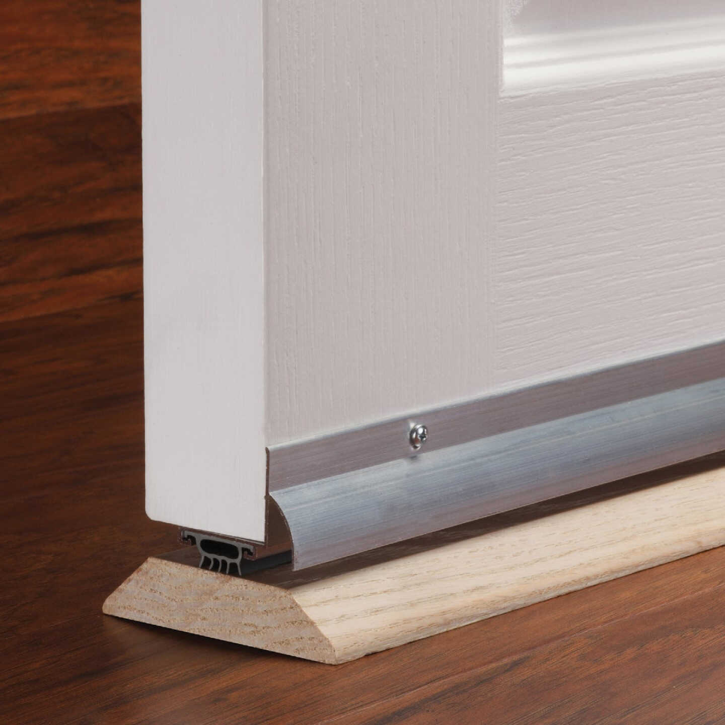 M-D Building Products 1.75 In. W. x 1.625 In. H. x 36 In. L. Aluminum Silver Door Bottom Image 3