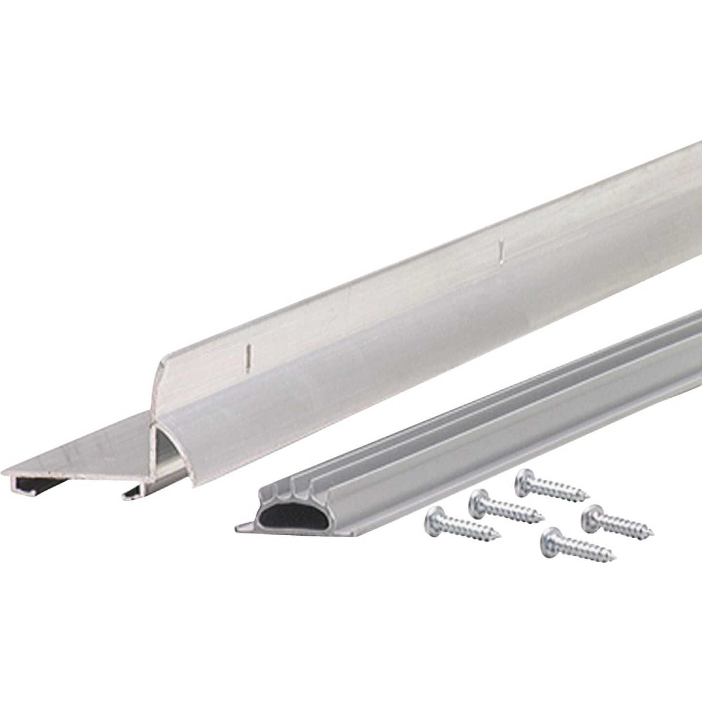 M-D Building Products 1.75 In. W. x 1.625 In. H. x 36 In. L. Aluminum Silver Door Bottom Image 7