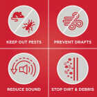 M-D Building Products 1.75 In. W. x 1.625 In. H. x 36 In. L. Aluminum Silver Door Bottom Image 4