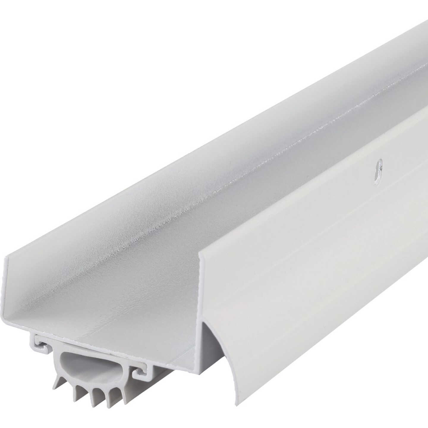 M-D Building Products 2.25 In. W. x 1.375 In. H. x 36 In. L. Aluminum White Door Bottom Image 6