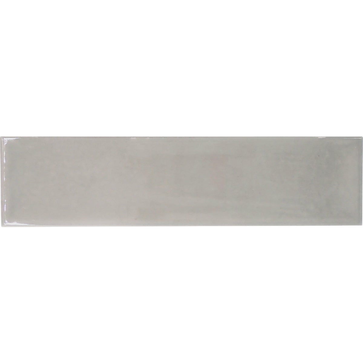 Emser Raku 3 In. x 12 In. Glossy Silver Ceramic Wall Tile with Hand Glazed Inverted Visual (6.29 Sq. Ft./Case) Image 2