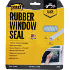 M-D Building Products 5/16 In. x 19/32 In. x 10 Ft. White Premium Rubber Window Seal for Large Gaps Image 4
