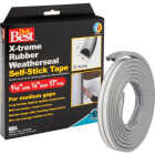 Do it Best 17 Ft. 5/16 In. Grey Rubber Weatherstrip Image 1