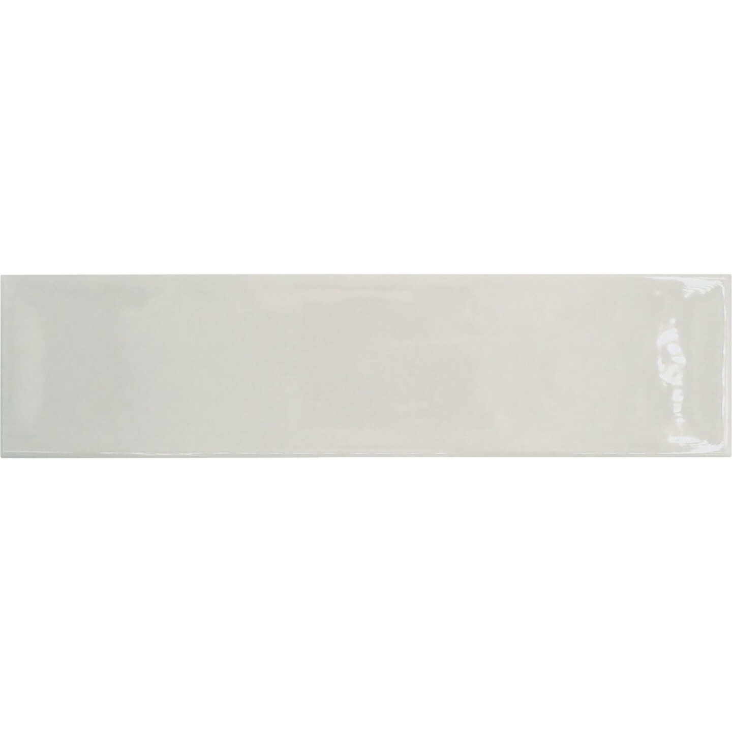 Emser Raku 3 In. x 12 In. Glossy White Ceramic Wall Tile with Hand Glazed Inverted Visual (6.29 Sq. Ft./Case) Image 2