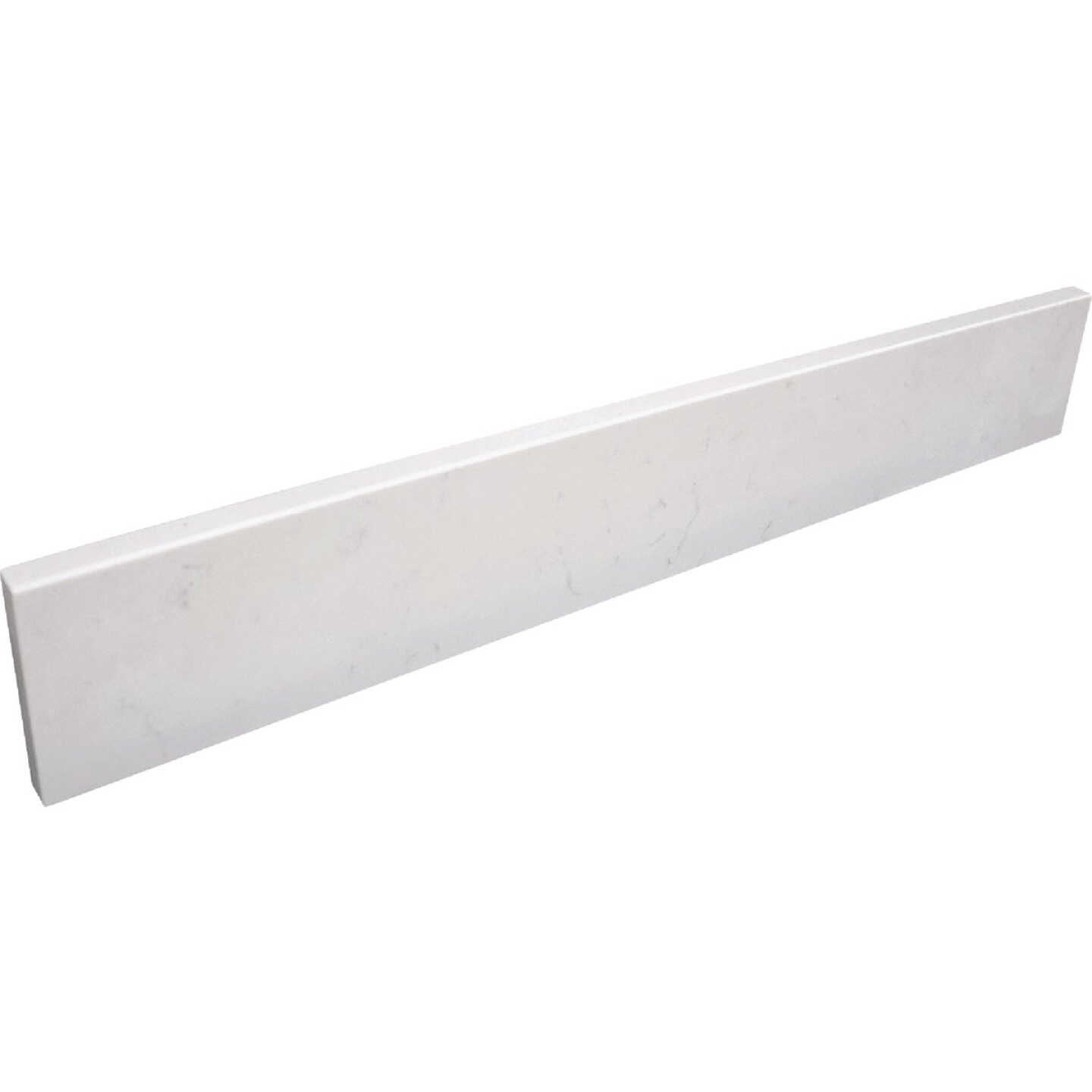 Bertch Oasis 31 In. x 22.5 In. Jasmine White Veined Quartz Vanity Top with Rectangular Bowl Image 2