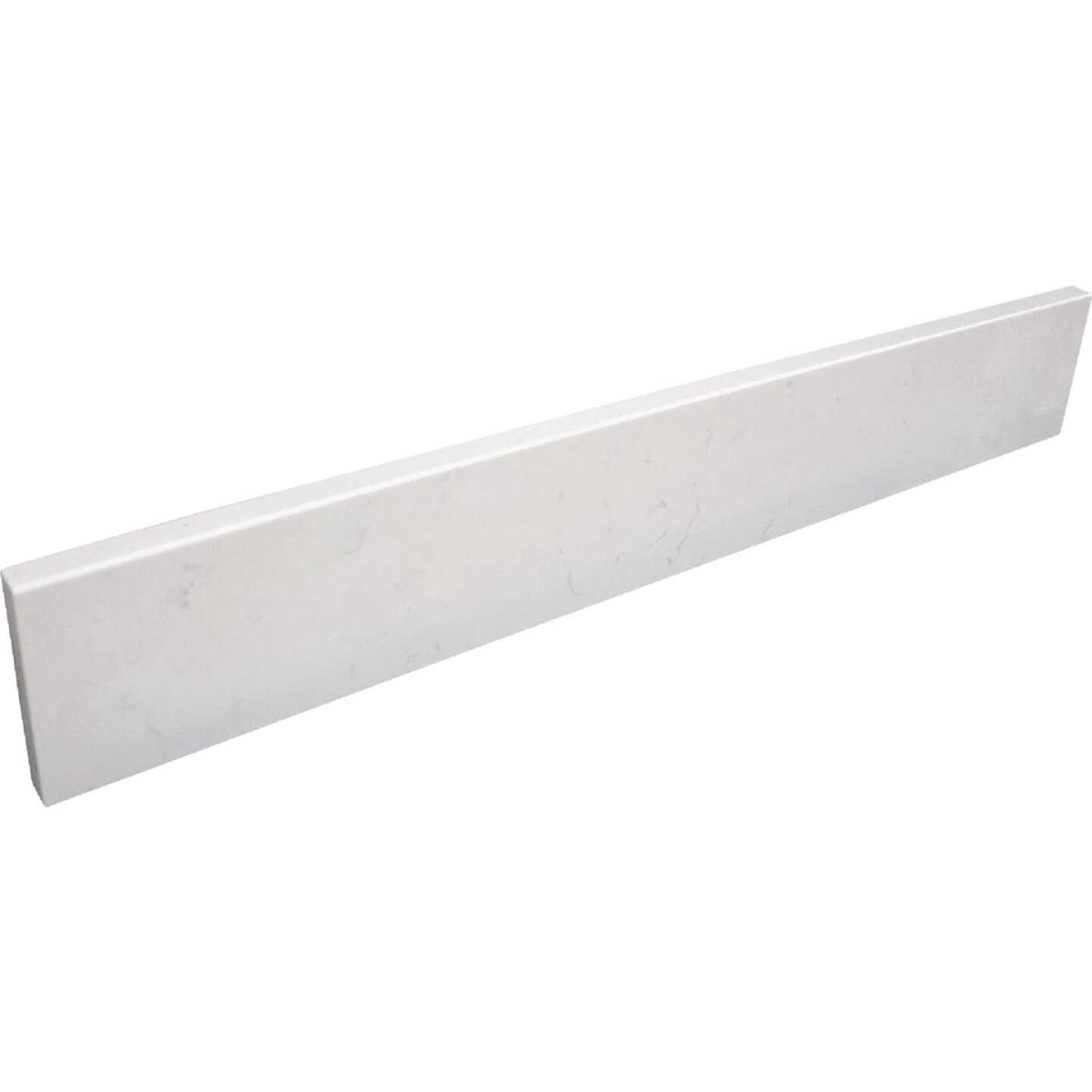 Bertch Oasis 37 In. x 22.5 In. Jasmine White Veined Quartz Vanity Top with Rectangular Bowl Image 2