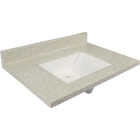 Modular Vanity Tops 31 In. W x 22 In. D Dune Cultured Marble Vanity Top with Rectangular Wave Bowl Image 1