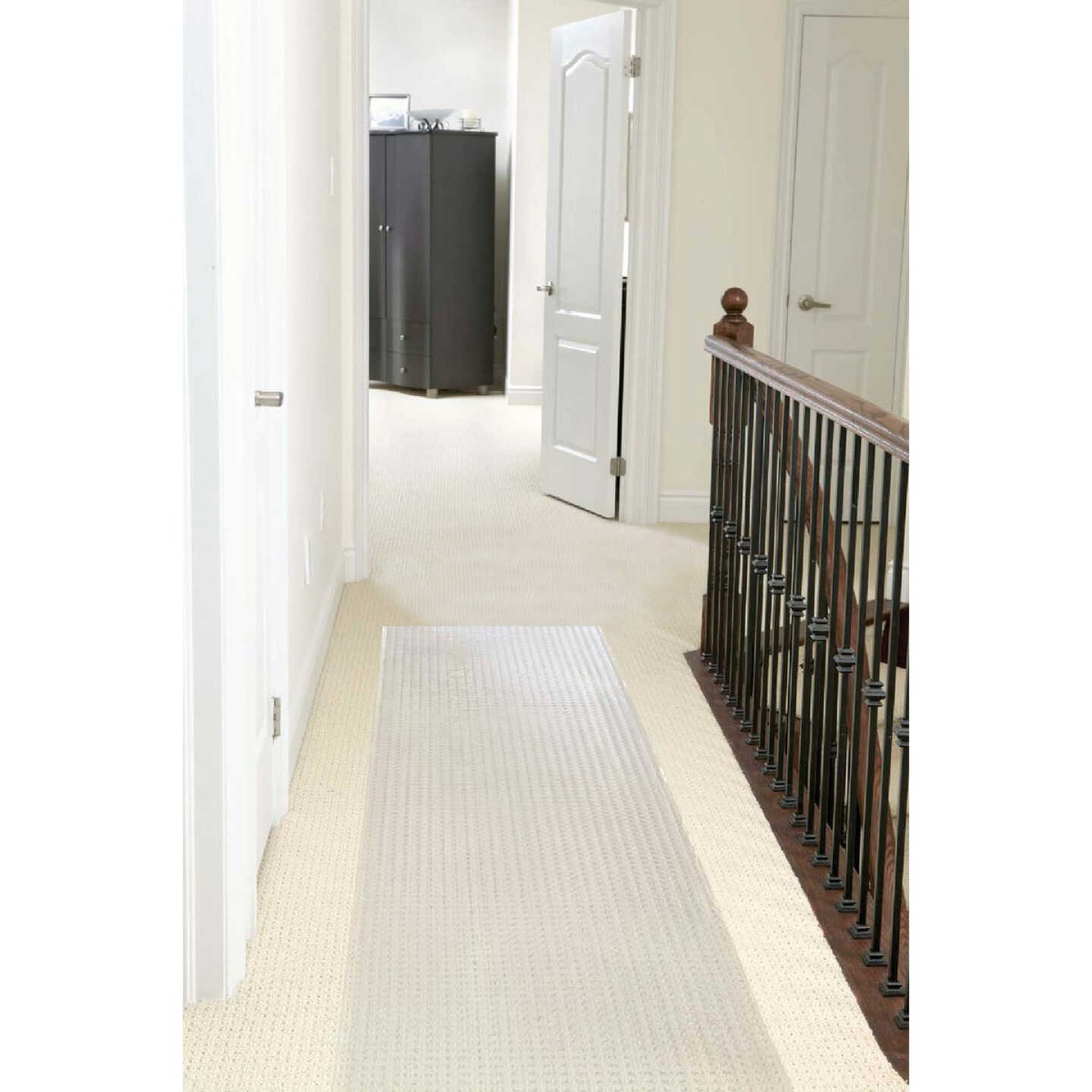 Multy Home 27 In. x 6 Ft. Clear Low Pile Pre-Cut Carpet Protector Image 3