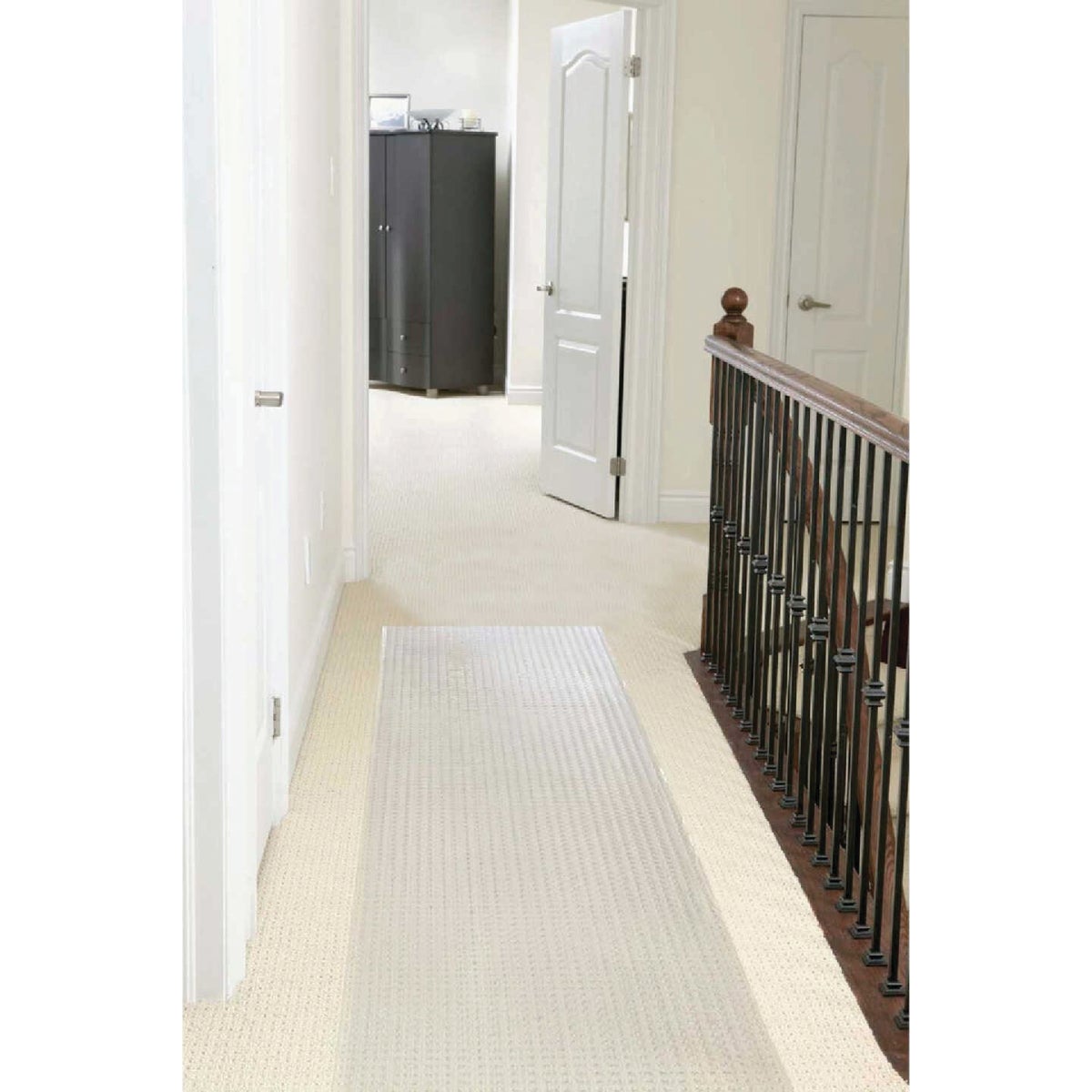 Multy Home 27 In. x 6 Ft. Clear Low Pile Pre-Cut Carpet Protector Image 2