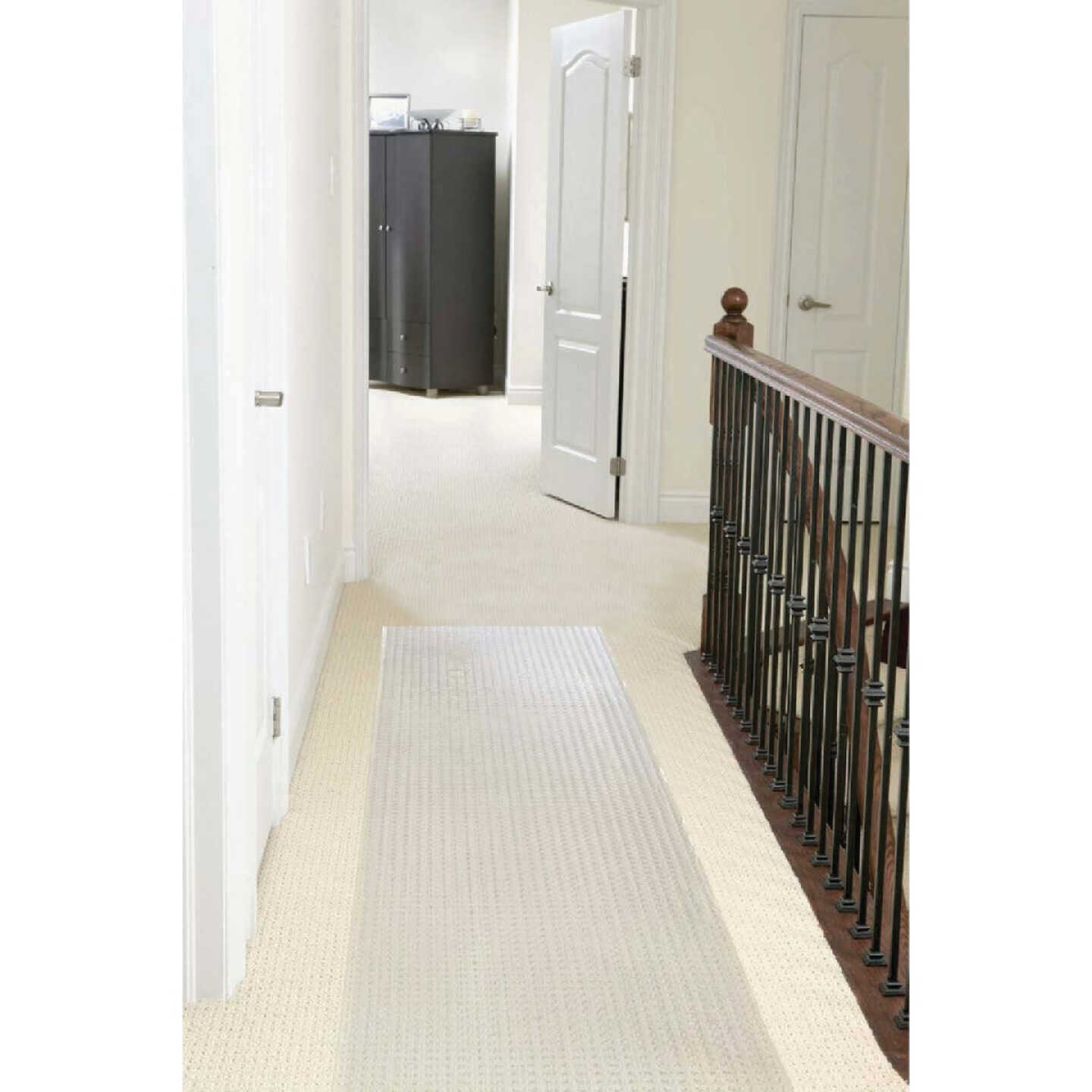 Multy Home 27 In. x 6 Ft. Clear Low Pile Pre-Cut Carpet Protector Image 2