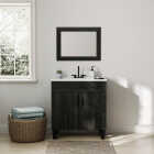 Zenna Home Wallowa Pine 30 In. W x 34 In. x 18 In. D Vanity with White Cultured Marble Top Image 2