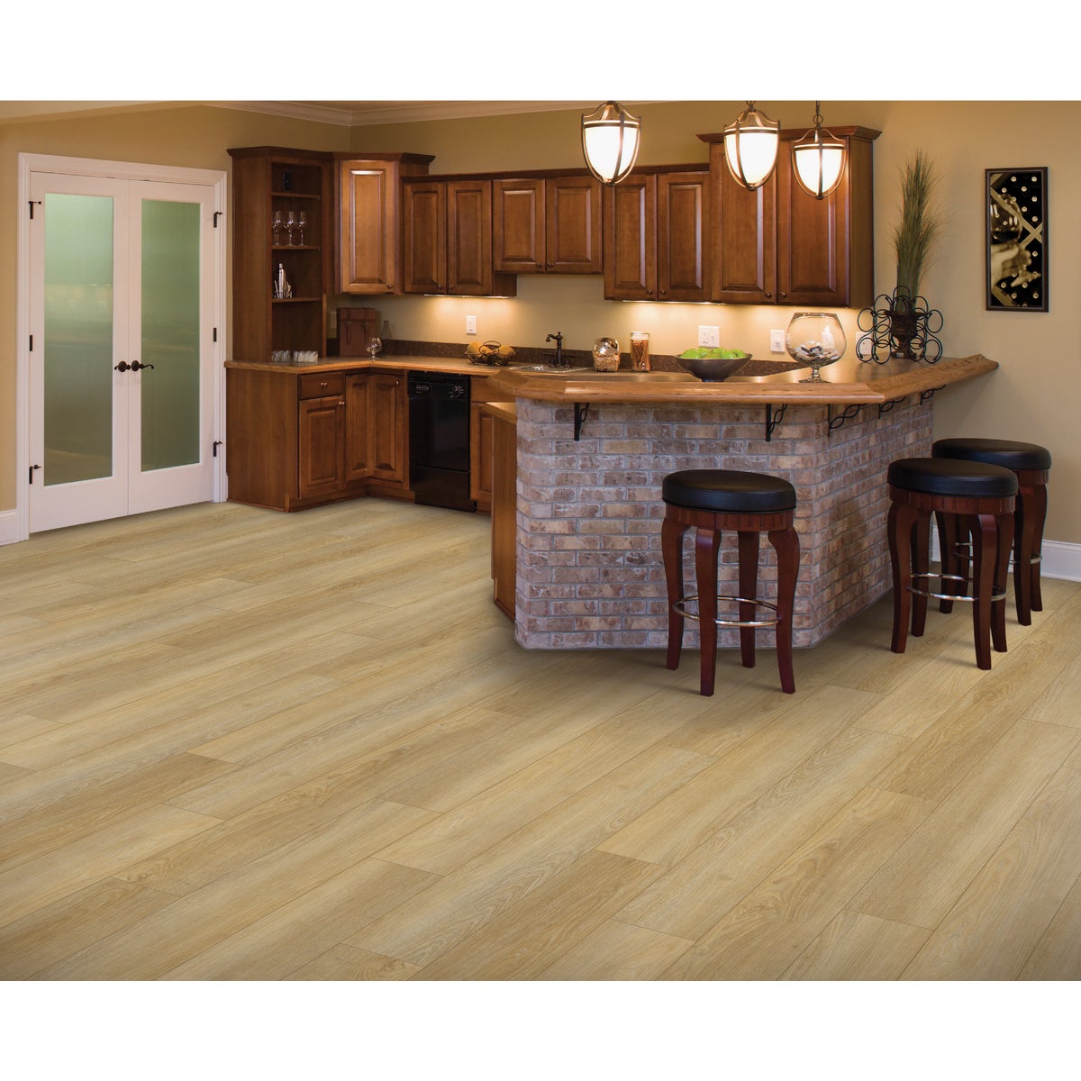 Mohawk SolidTech Discovery Ridge 6 In. W x 48 In. L Coffee House Tan VinyFloor Plank (32.15 Sq. Ft./Case) Image 2
