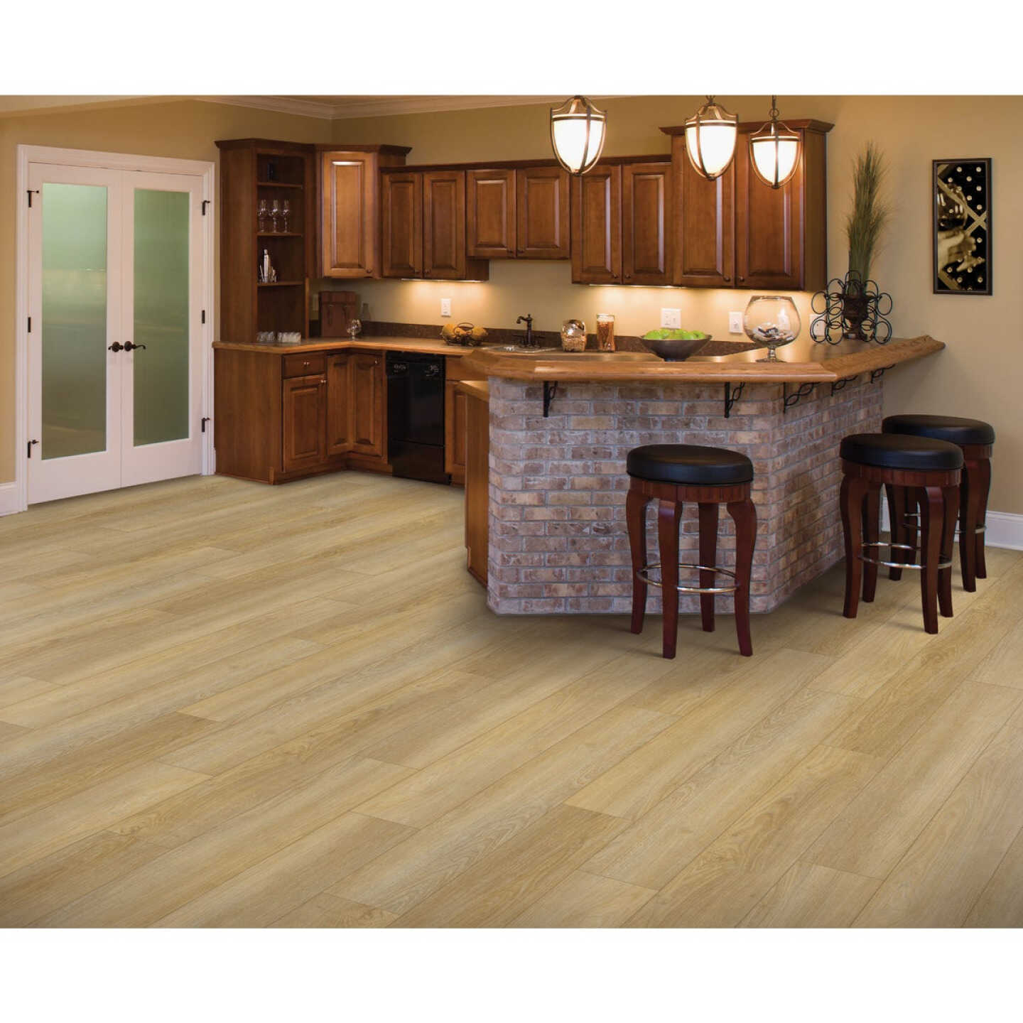 Mohawk SolidTech Discovery Ridge 6 In. W x 48 In. L Coffee House Tan VinyFloor Plank (32.15 Sq. Ft./Case) Image 2