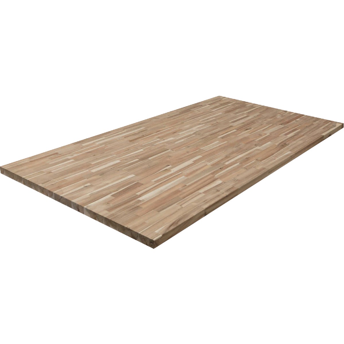 VT Industries CenterPointe 74 In. L x 39 In. D x 1.5 In. T Unfinished Acacia Wood Butcher Block Island Countertop with Square Edge