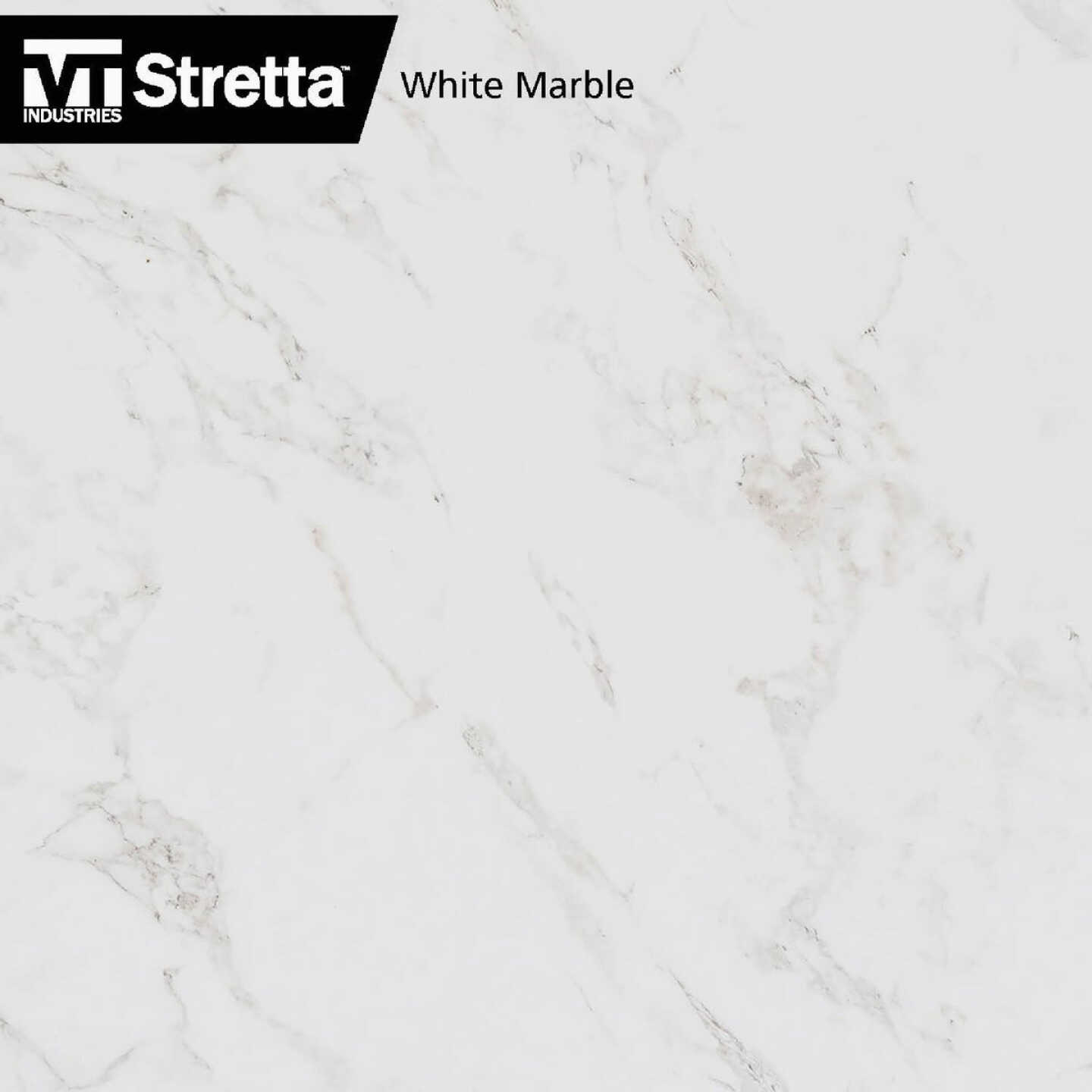 VT Industries Stretta 6 Ft. Right Hand Laminate White Marble Countertop Image 5
