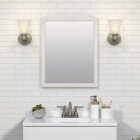 Zenna Home 20 In. x 25 In. White Framed Wall Mirror Image 3