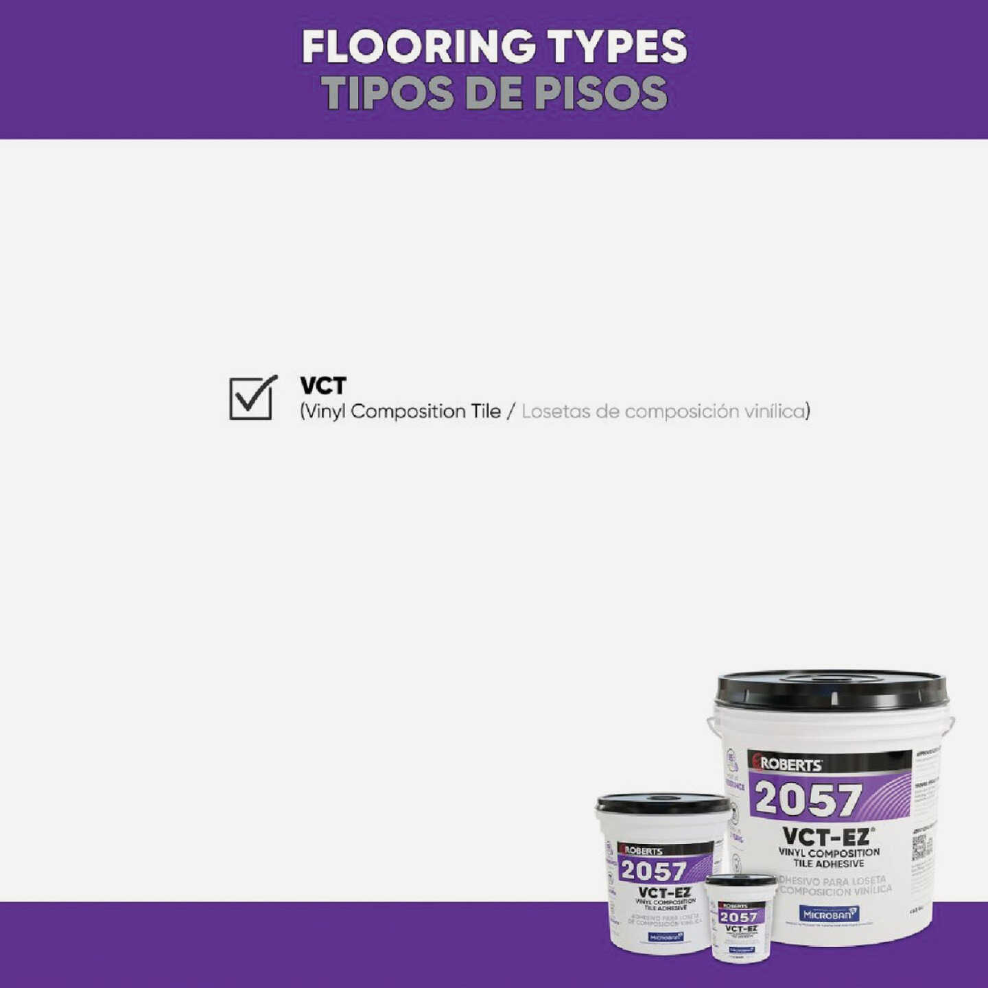 Roberts 2057 VCT EZ Vinyl Composition Tile Adhesive, 1 Gal. Image 5