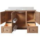 Bertch Storage Solutions 48 In. x 34-1/2 In. H x 21 In. D Driftwood Vanity Base without Top, 3 Door/2 Drawer Image 3