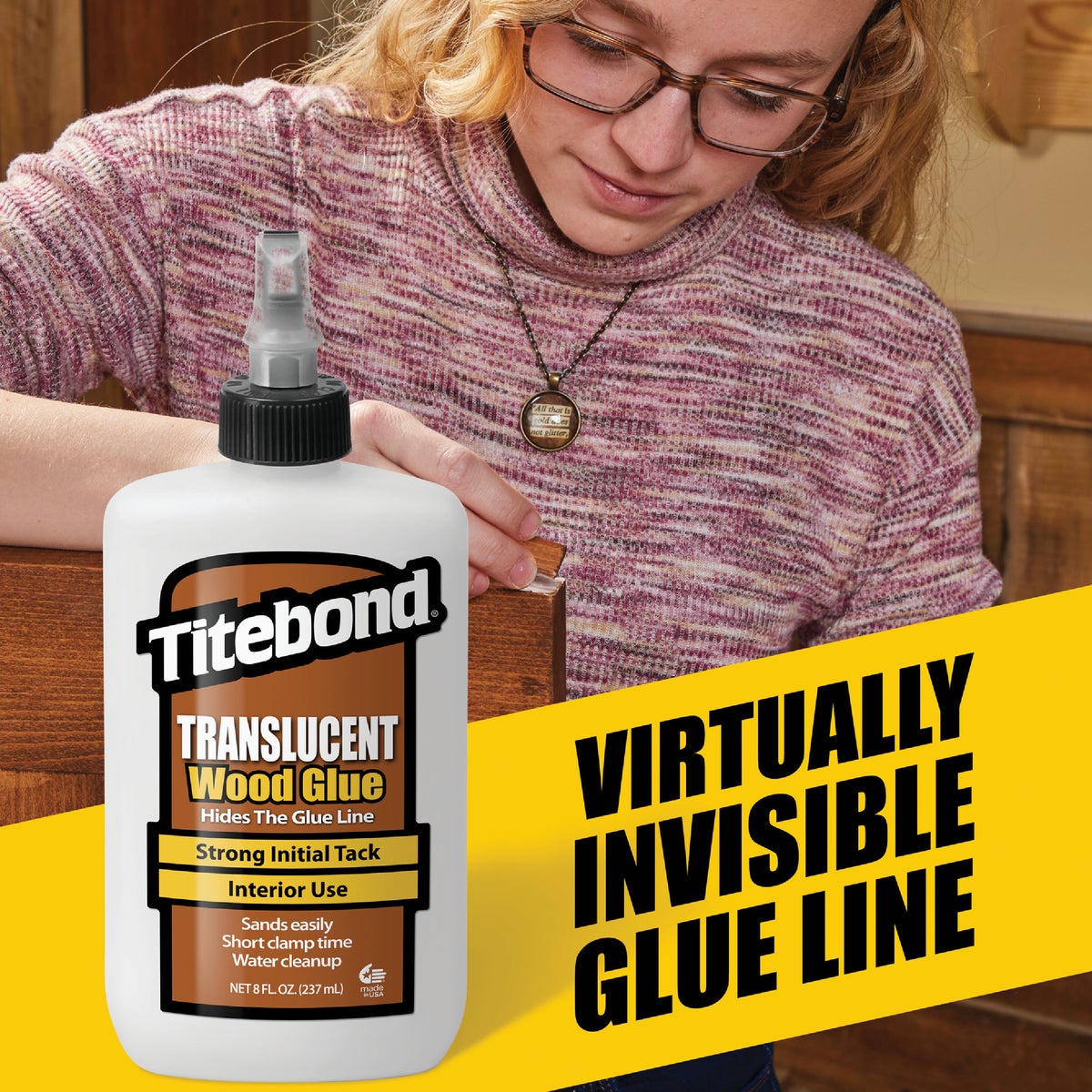 Titebond 8 Oz. Translucent Wood Glue Image 3