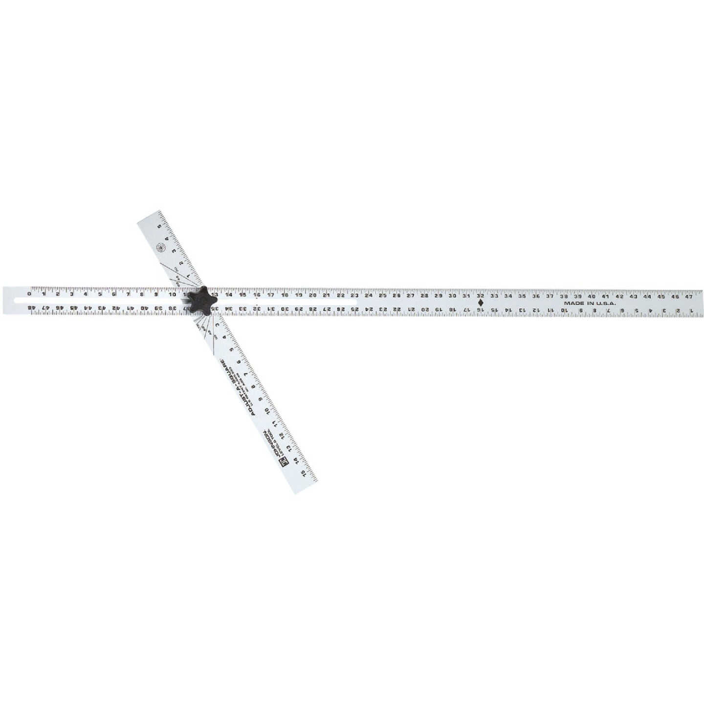 Johnson Level 48 In. Aluminum English Adjust-A-Square Drywall Square Image 1