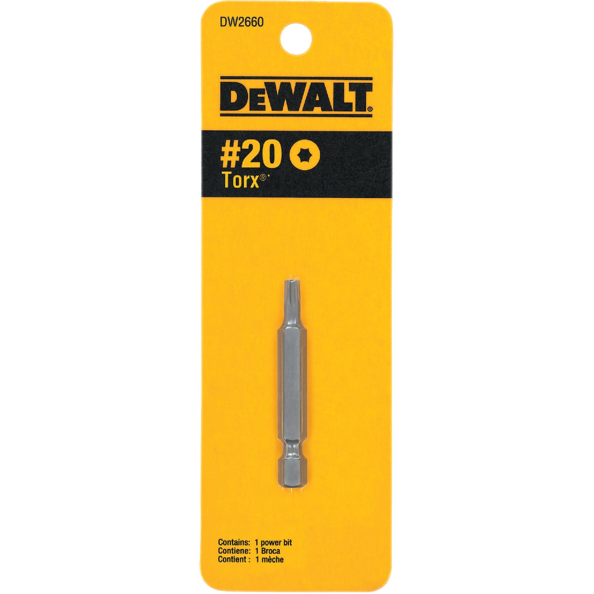 DEWALT T20 TORX 2 In. 1/4 In. Power Screwdriver Bit Image 1