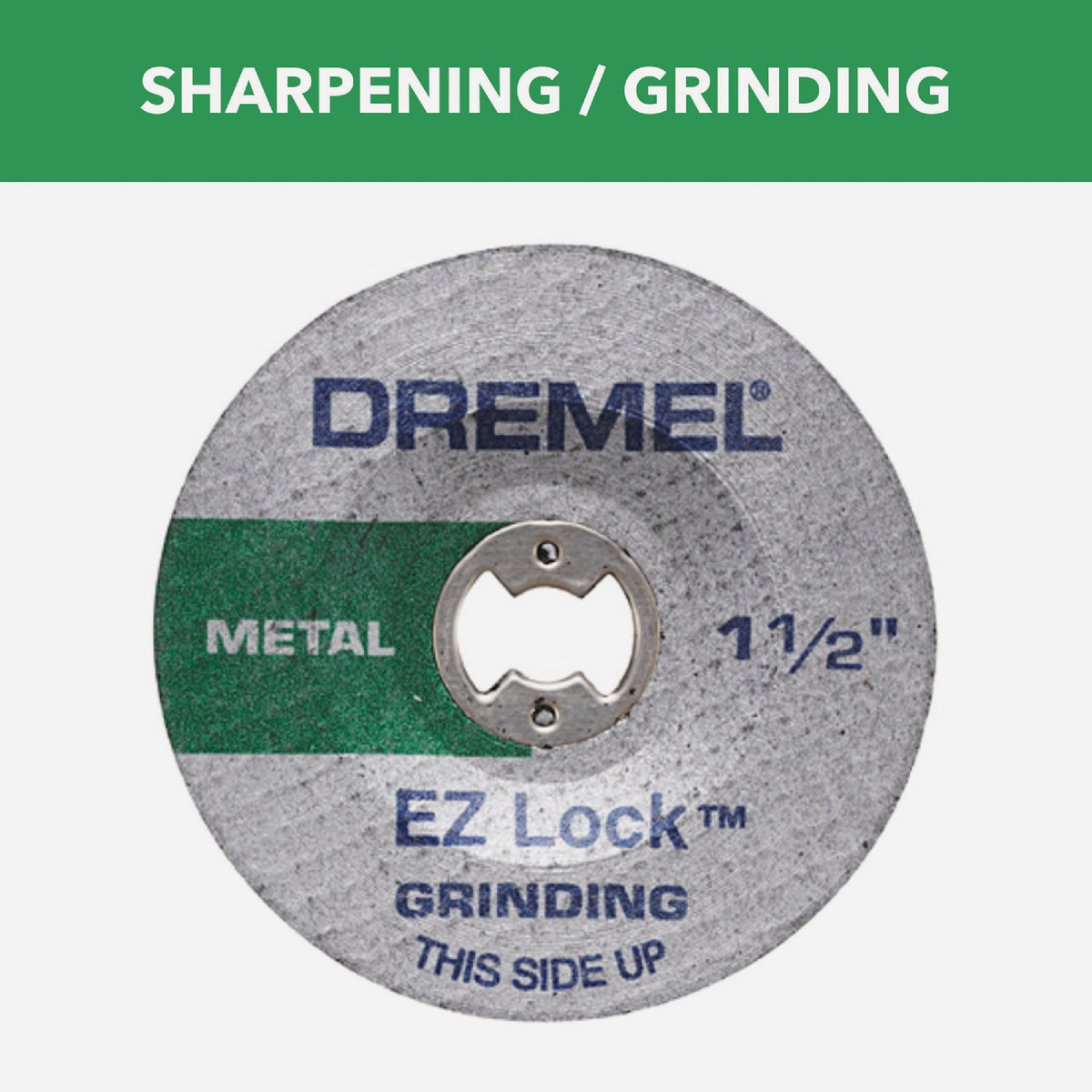 Dremel Aluminum Oxide EZ Lock Grinding Wheel Image 2