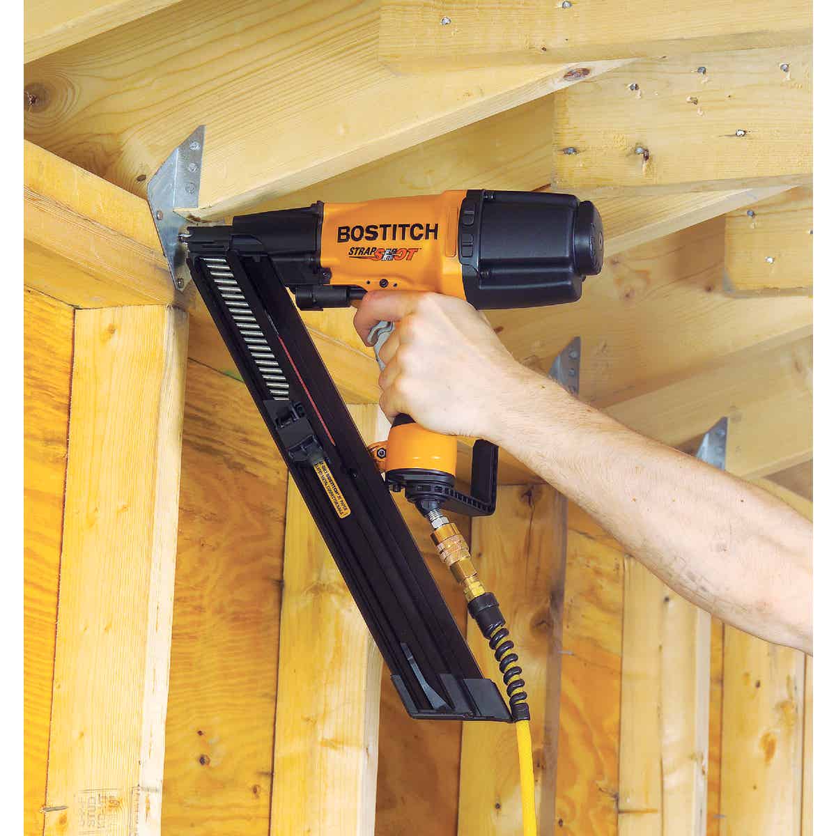 Bostitch 35 Degree 2-1/2 In. Paper Tape Strapshot Metal Connector Framing Nailer Image 3