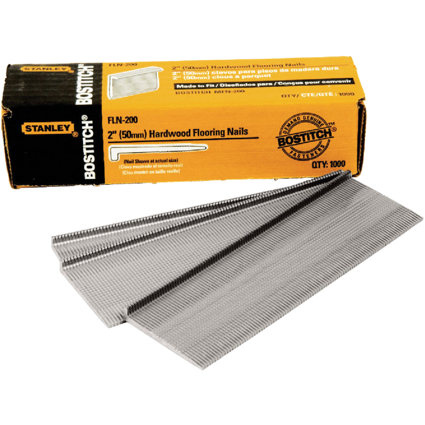 Bostitch 16-Gauge Coated L-Head Flooring Nail, 2 In. (1000 Ct.) Image 1