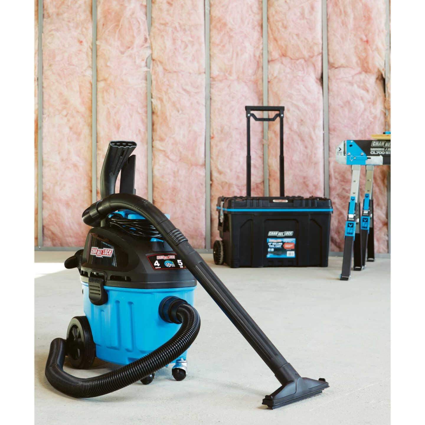 Channellock 4 Gal. 5.0-Peak HP Contractor Wet/Dry Vacuum Image 8
